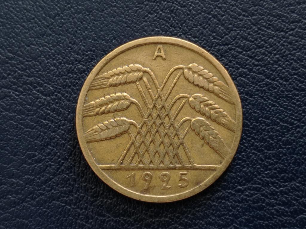 Германия 10 пфенингов 1925 A