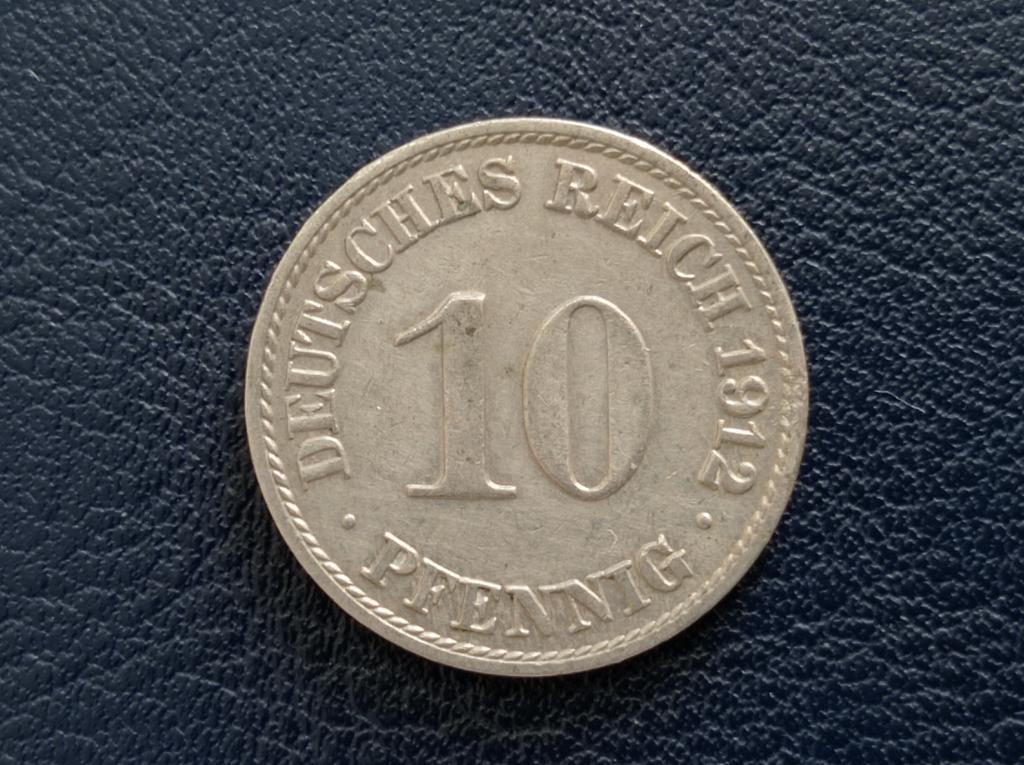 Німеччина 10 пфенінгів 1912 A