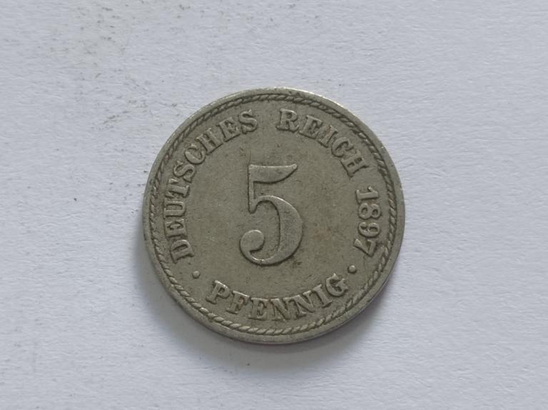 Німеччина 5 пфенінгів 1897 A