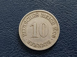 Німеччина 10 пфенінгів 1906 A