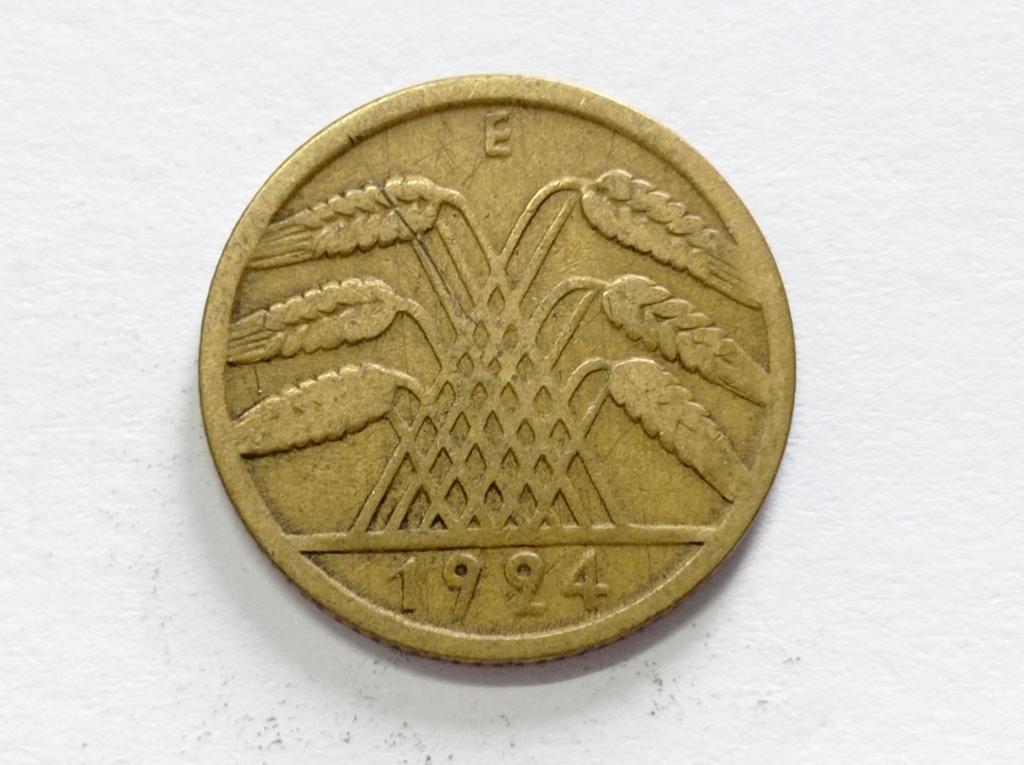 Німеччина 10 пфенінгів 1924 E