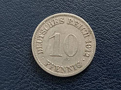 Германия 10 пфенингов 1912 A