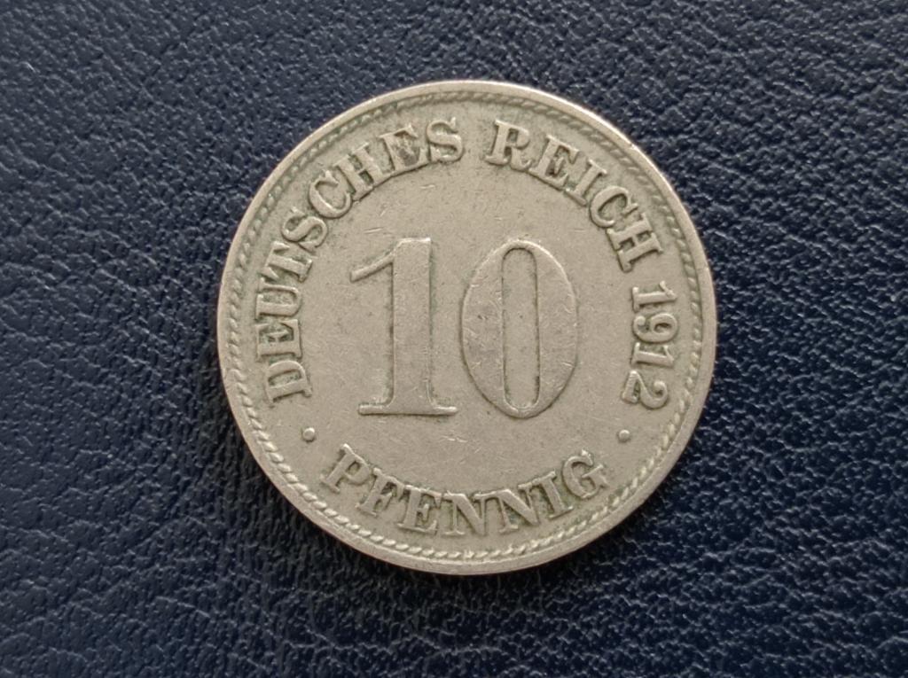 Німеччина 10 пфенінгів 1912 D, фото 1