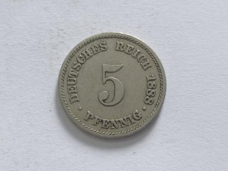 Німеччина 5 пфенінгів 1888 A