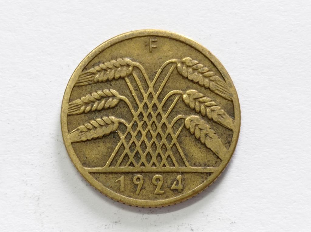 Німеччина 10 пфенінгів 1924 F