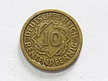 Німеччина 10 пфенінгів 1924 F, фото 2
