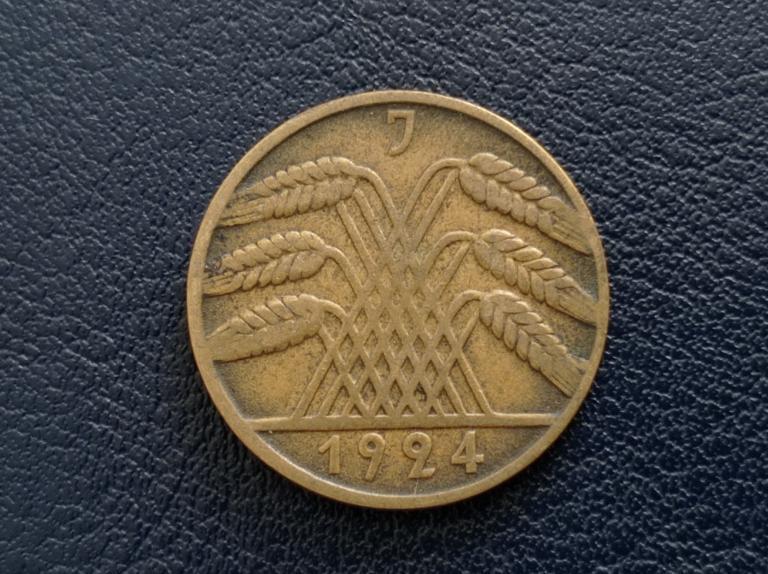 Німеччина 10 пфенінгів 1924 J