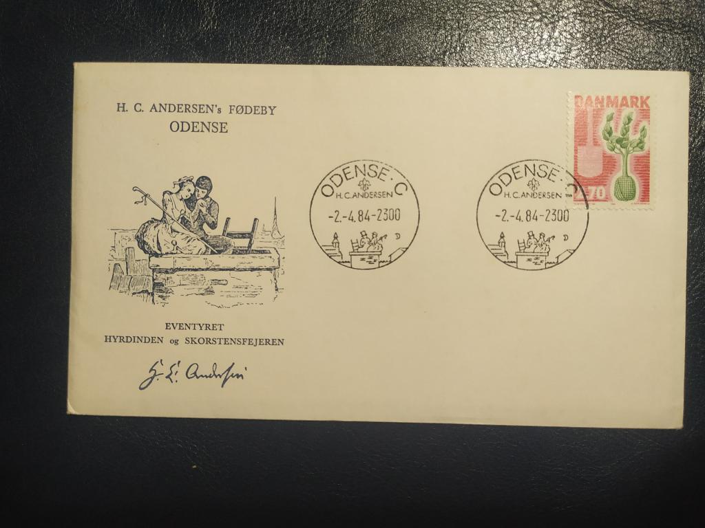Конверт Данія 1984