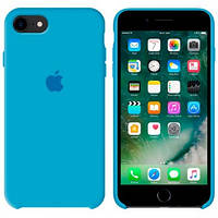 Чехол - накладка для IPhone 8 / бампер на айфон 8 / Azure Blue / Soft Case