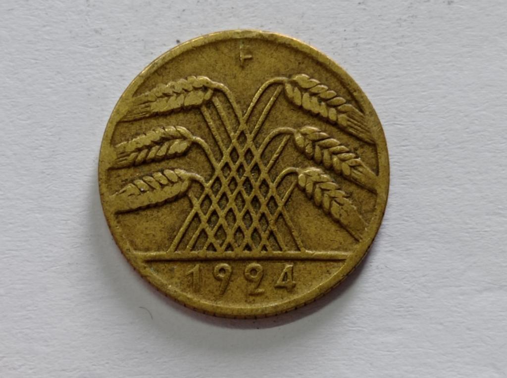 Німеччина 10 пфенінгів 1924 F
