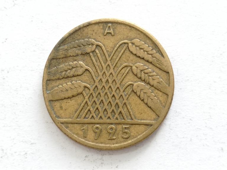 Німеччина 10 пфенінгів 1925 A