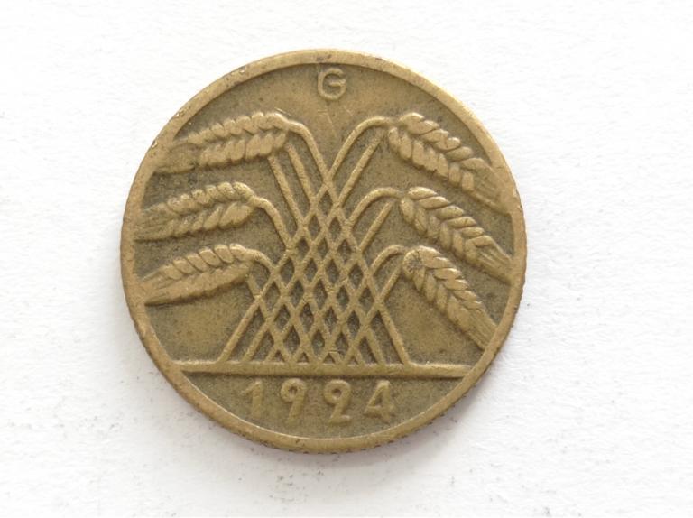 Німеччина 10 пфенінгів 1924 G
