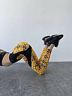 Легінси FitRun Leggings Super Nuts Push-Up "Royal Python", Розмір: M жовтий