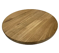 Столешница для стола круглая из натурального дерева для отельно-ресторанного бизнеса d-60 см h-4 см Lovko