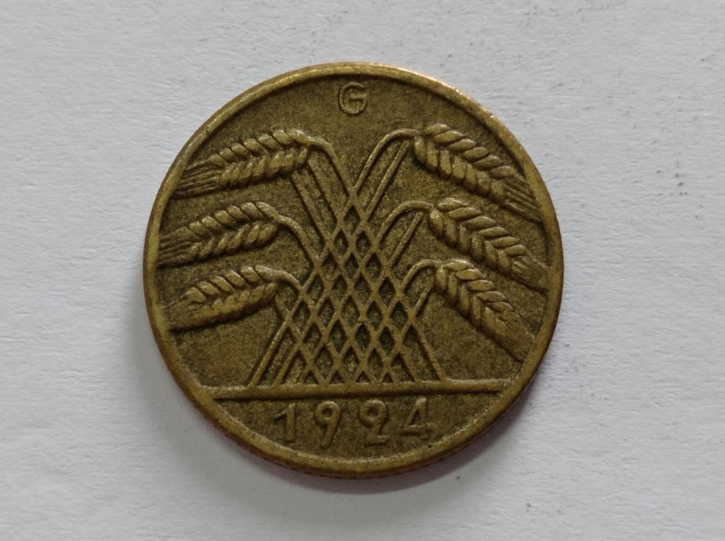 Німеччина 10 пфенінгів 1924 G