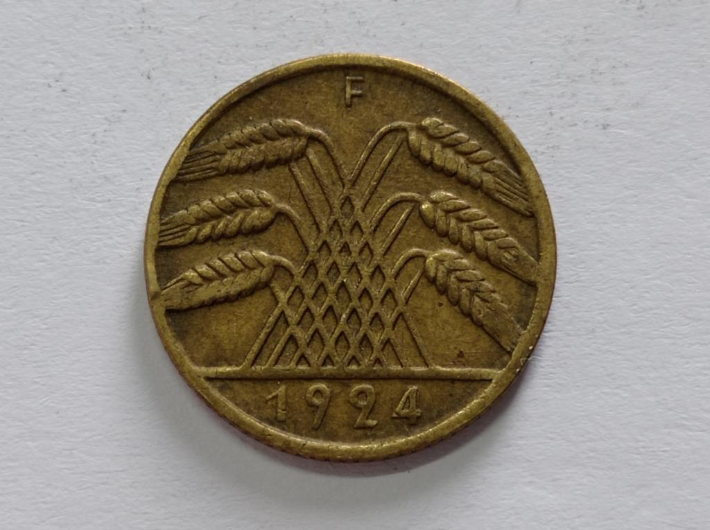 Німеччина 10 пфенінгів 1924 F