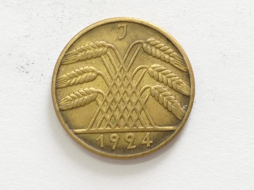 Німеччина 10 пфенінгів 1924 J
