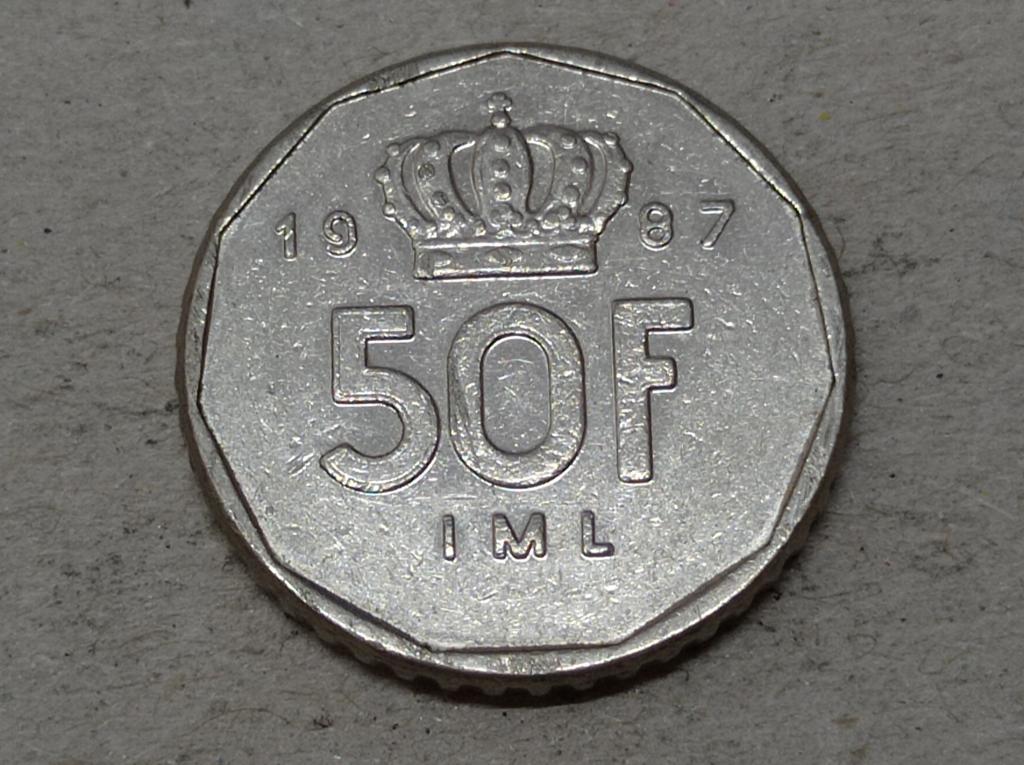 Люксембург 50 франків 1987