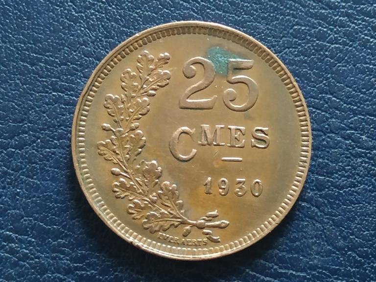 Люксембург 25 сантимов 1930