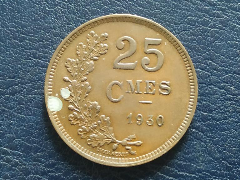 Люксембург 25 сантимов 1930