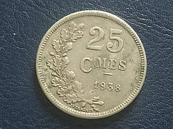 Люксембург 25 сантим 1938