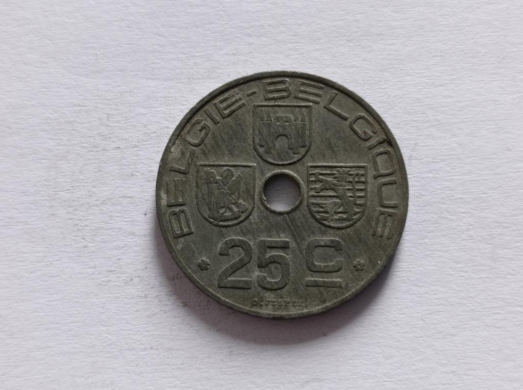 Бельгія 25 сантимів 1945