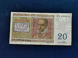 Бельгія 20 франків 1956 № 296