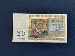 Бельгія 20 франків 1956 № 907