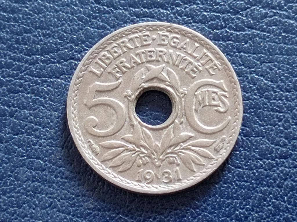 Франція 5 сантимів 1931, фото 1