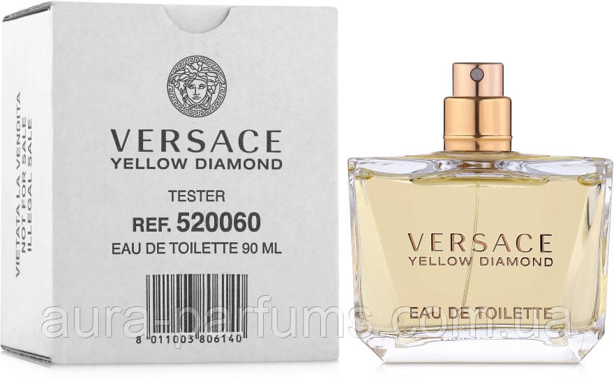 Жіночі парфуми Versace Yellow Diamond Tester (Версаче Еллоу Даймонд) Туалетна вода 90 ml/мл Тестер