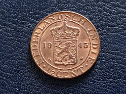 Нід. Індія 1/2 цента 1945 UNC