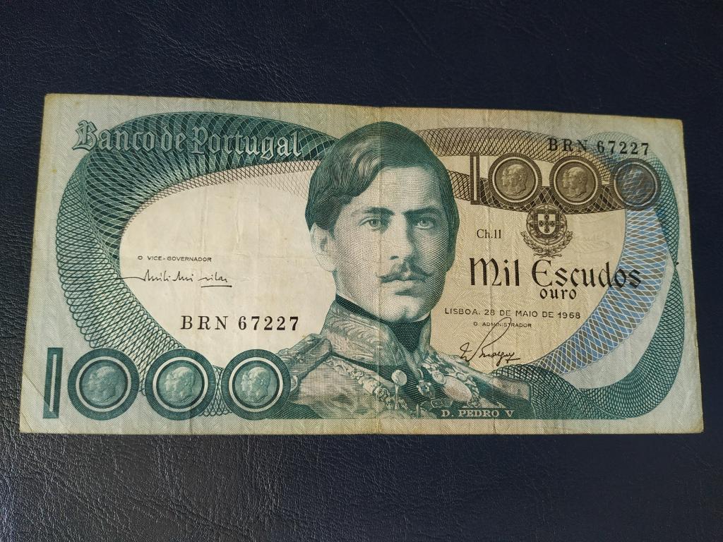 Португалія 1000 ескудо 1968, фото 1