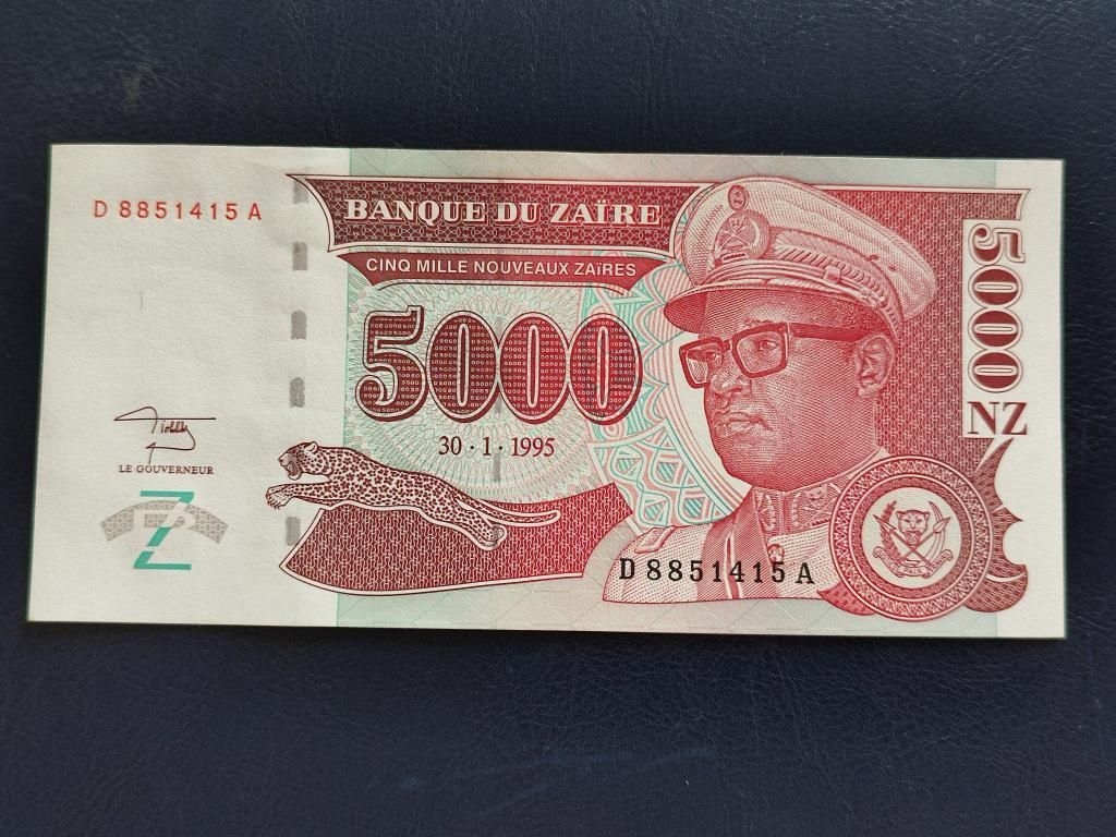 Заір 1000 заір 1995