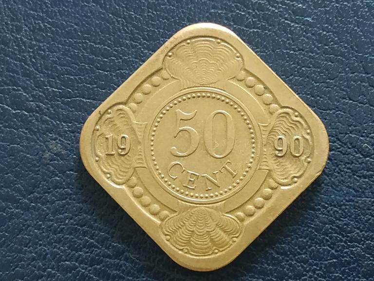 Нідерландські Антили 50 центів 1990, фото 1