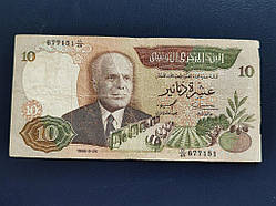 Туніс 10 динар 1986 № 1009