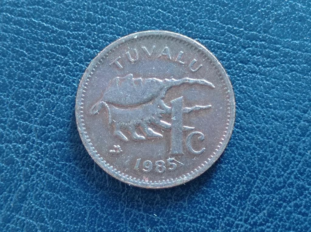 Тувалу 1 цент 1985 № 5545