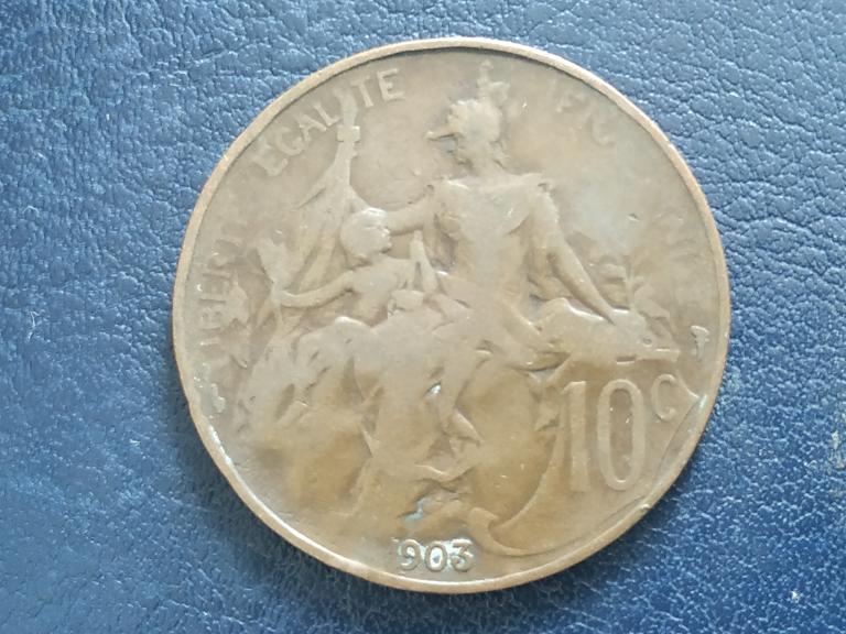 Франція 10 сантимів 1903, фото 1