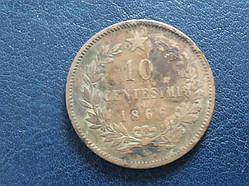 Італія 10 чентезімо 1866