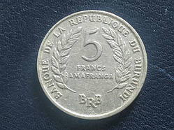 Бурунді 5 франків 1968