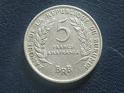 Бурунді 5 франків 1969