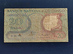 Конго 20 франків 1962 № 1013