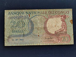 Конго 20 франків 1962 № 1014