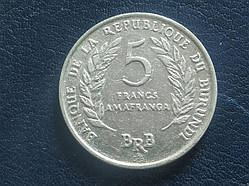 Бурунді 5 франків 1968