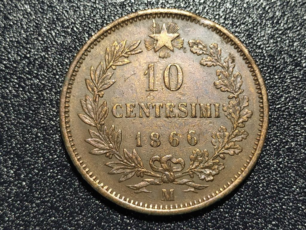 Італія 10 чентезімо 1866 M