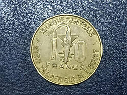 Французька Західна Африка 10 франків 1976