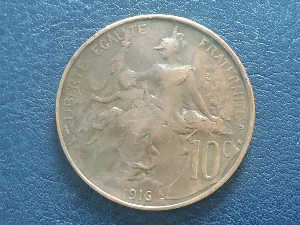Франція 10 сантим 1916