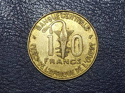 Французька Західна Африка 10 франків 1976