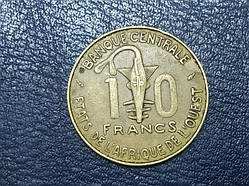 Французька Західна Африка 10 франків 1976