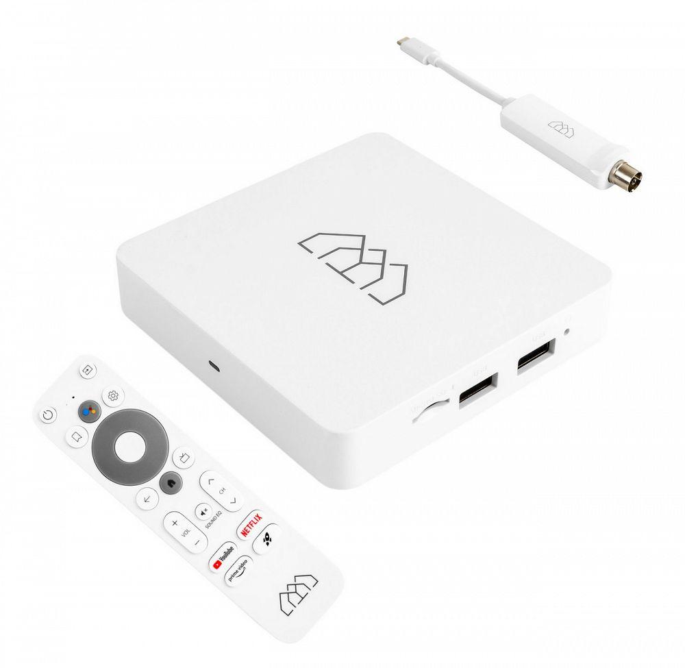 Медіаплеєр Homatics Box R Lite 4K Android TV 2/32GB з сертифікацією Google і Netflix + DVB-S2 Тюнер