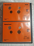 Альбом 2шт монет Нідерланди 1948-1980 157 монет всі різні, фото 6
